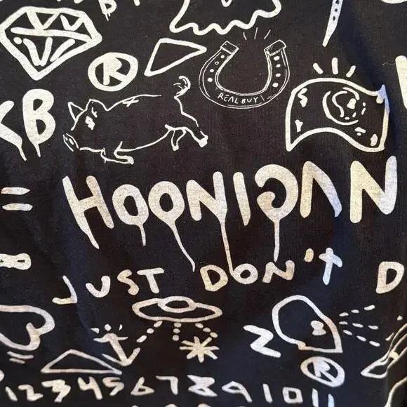 Hoonigan x Trouble Andrew x Ken Block Black Graphic Print T-Shirt XL - Picture 7 of 9